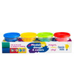 Natūralus plastilinas Genio kids, 4 spalvos, 560 g