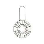 TRIXIE Metalinis apvalus riebalų maitinimo indas - &Oslash; 24 x 8 cm - Juodas - Pauk&scaron;čiams