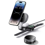 USAMS Składana ład. indukcyjna 3w1 15W do telefonu|Apple Watch|słuchawek CD234WXC01 (US-CD234)