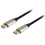 &bdquo;Equip&ldquo; DisplayPort kabelis 2m, Aliuminis/Juodas, UHD 8K Suderinamumas