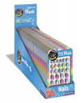 Dirbtiniai nagai Clementoni Crazy Chic Rainbow, 24 vnt.