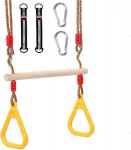 Daugiafunkcinės vaiki&scaron;kos medinės sūpynės Barsi