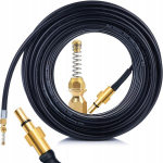 Pakaitinė dalis auk&scaron;to slėgio žarnos Black+Decker/Bosch/Michelin &ndash; Ilgis 10 m, Žalvarinis antgalis, Max 60&deg;C