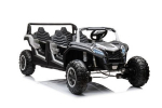 Keturvietis vaiki&scaron;kas elektrinis Buggy A033 4x4, juodas/baltas