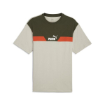 PUMA laisvalaikio mar&scaron;kinėliai vyrams PUMA POWER Colorblock Tee Desert Dust - 68173068, smėlio spalvos