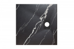 Kvadratinis du&scaron;o padėklas Besco Vexo Marble Black, 80 x 80 cm