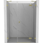 Du&scaron;o durys Mexen Lunar, de&scaron;ininės, 140 cm, transparent/brushed gold