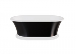 Vonia Besco Ziva Black&White, 160 x 75 cm, su klik-klak chrome valomu i&scaron; vir&scaron;aus