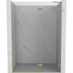 Du&scaron;o durys Mexen Lunar, de&scaron;ininės, 140 cm, transparent/brushed gold