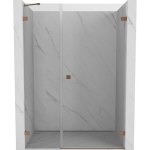 Du&scaron;o durys Mexen Lunar-B, de&scaron;inė, 150 cm, transparent/brushed copper