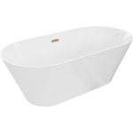 Vonia Mexen Luna Slim, 170 x 75 cm, White + Brushed copper persipylimas