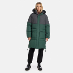 Huppa unisex pūkinė striukė ALASKA, forest green/ dark gray