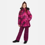 Huppa Žieminė striukė mergaitėms ENELY 1, burgundy pattern
