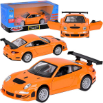 Metalinis automobilis Porsche 911 GT3 RS su garso ir &scaron;viesos efektais, oranžinis