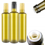 10x Stiklinės butelės 500ml su dozatorium alyvuogių aliejui