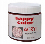 Happy Color Akriliniai Dažai 250ml, Ruda