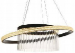 Parela Led &scaron;viestuvas - modernus kri&scaron;tolinis žiedas 60 cm
