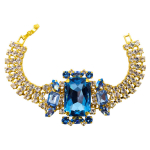 Apyrankė "Aurora (Aquamarine / Light Sapphire Shimmer / Light Sapphire / Reinvented Cool Blue)" su Swarovski&trade; kristalais