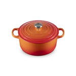 Le Creuset ketaus puodas Signature Round Casserole, 12 l, oranžinis