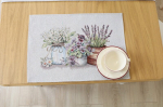 Textile Idea stalo servetėlė Levandų harmonija, 4 vnt.