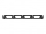 Lanberg Ak-1205-b 19" 1u kabelių organizatorius su 5 laikikliais