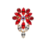 Segė moterims DiamondSky "Mirtel II (Light Siam / Siam)" su Swarovski kristalais