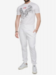 CAVALLI CLASS - Vyri&scaron;ki mar&scaron;kinėliai trumpomis rankovėmis QXT62YJD060WHITE_XL