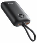 Atsarginis maitinimo &scaron;altinis ("Power Bank") Swissten Voltbox 10000 Mah Powerbank su Usb-c ir Lightning kabeliais, 35w