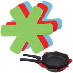 Excellent Houseware apsauginės pertvaros keptuvėms, 5 vnt.