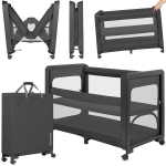 Daugiafunkcinė lovelė 5in1 Lionelo Patty Grey Graphite