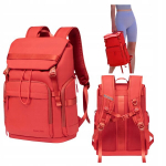 Raudona jaunimo miesto kuprinė, atspari vandeniui, skirta 15,6" ne&scaron;iojamam kompiuteriui, 17 l, aktyvioms moterims. SUPER FIVE FB723 Red