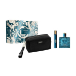 Versace Eros Pour Homme EDP dovanų rinkinys vyrams 100 ml + 10 ml + kosmetinė