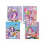 Vaiki&scaron;ki dovanų mai&scaron;eliai su vienaragiais, 26x32x10 cm., 4 vnt.