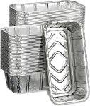 Plieniniai folijos duonos keptimo indai 2 lb 8,5"&times;4,5"&times;2,6", 50 vnt