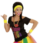 NEON YELLOW SWEATBANDS SET (headband and 2 wristbands)