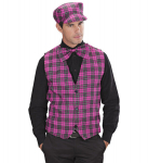 PINK TARTAN VEST