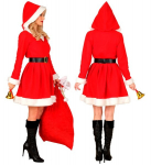 &bdquo;MISS SANTA&ldquo; (suknelė su gobtuvu, diržas)