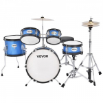 Vaiki&scaron;kas būgnų rinkinys, 5 dalių 35,6 cm, mėlynas, muzikos instrumentų komplektas