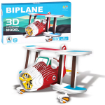 3D kartoninė dėlionė &ndash; lėktuvas "Biplane", 62 d.