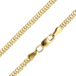 Geltono aukso grandinėlė moterims "Double Curb" Brasco 63247, 45