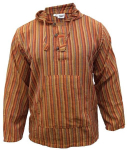 Dryžuotas Medvilninis Vyri&scaron;kas Džemperis Dharke Oranžinis 4Xl, 4XL