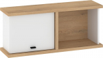 Cross CRO-23 Sieninė spintelė M &ndash; Ąžuolas Cremona/Balta, 90x39x25 cm