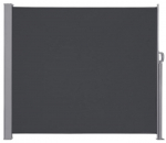 I&scaron;traukiama terasos &scaron;oninė uždanga 160&times;300 cm, tamsiai pilka