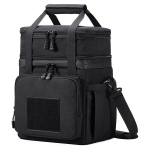 I&scaron;plėstinas izoliuotas Lunch box krep&scaron;ys, 20 konservų, juodas, 1 vnt