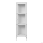 Vitina - NAMAS NORDIC - 1 stiklinės durys - Baltas plienas - 40x35x140 cm - &Scaron;iuolaikinis stilius