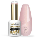 Hibridinis nagų lakas Clavier Nailsology Diamond Rubber Base DB04 Pink 8 ml