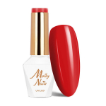 Hibridinis nagų lakas Molly Nails Glamour Women Red Carpet ilgalaikis raudonas