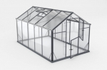 Grūdinto stiklo &scaron;iltnamis Gampre Sanus Hybrid L-8 RAL7016 3,6x2,2 m