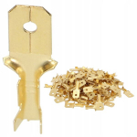 Neizoliuoti kabelių jungtys 1-2,5mm&sup2;, 100 vnt.