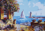 Tapymas pagal numerius, Veranda prie prieplaukos, 40x50, varvikas, MG3109e